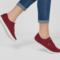 Skechers Womens Bobs B Cute Vegan Trainers - Burgandy