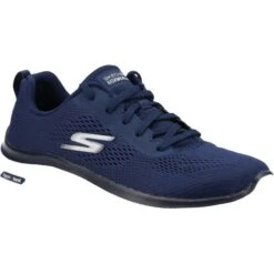 Skechers Womens Go Walk 6 Hyper Burst Trainers - Navy White