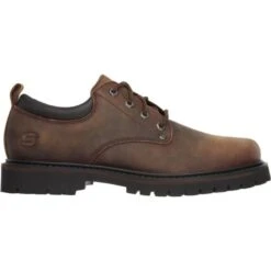 Skechers Mens Tom Cats Shoes - Brown -Shoe Sales Shop Skechers TomCats DarkBrown 4 8