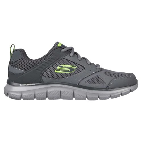 Skechers Mens Track Syntac Trainers - Charcoal 4 Skechers Mens Track Syntac Trainers - Charcoal - Image 2