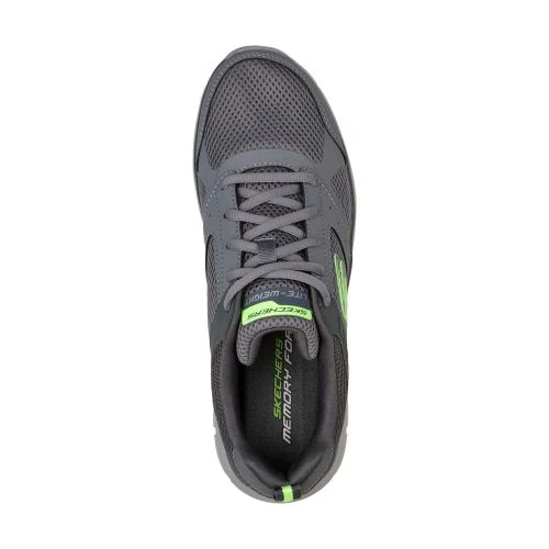 Skechers Mens Track Syntac Trainers - Charcoal 6 Skechers Mens Track Syntac Trainers - Charcoal - Image 4