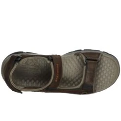 Skechers Mens Tresmen Hirano Adjustable Sandal - Brown -Shoe Sales Shop Skechers TredmenHirano Brown 4 12