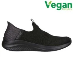 Skechers Womens Slip In Ultra Flex 3.0 Smooth Step Stretch Fit Trainers - Black Black