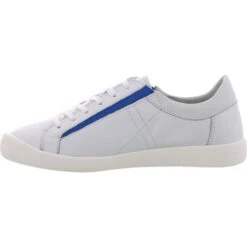 Softinos By Fly London Womens Iddy Trainers - White Blue Elastic -Shoe Sales Shop Softinos Iddy WhiteBlue 03 6