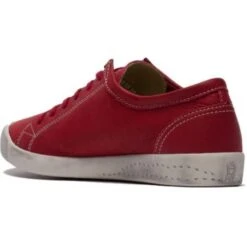 Softinos By Fly London Womens Isla Trainers - Smooth Red -Shoe Sales Shop Softinos Isla SMOOTHRed 3 6
