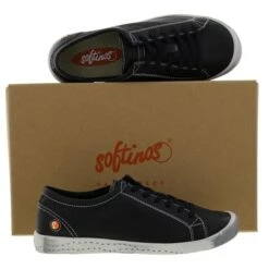 Softinos By Fly London Womens Isla Leather Trainers - Black Smooth 15 Softinos By Fly London Womens Isla Leather Trainers - Black Smooth -Shoe Sales Shop Softinos Isla SmoothBlack20 PAIR 11