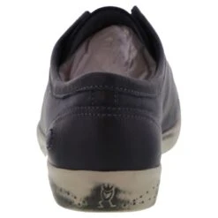 Softinos By Fly London Womens Isla Soft Leather Trainers Shoes - Anthracite -Shoe Sales Shop Softinos Isla WashedAnthracite55 6