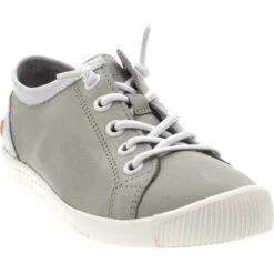 Softinos By Fly London Womens Isla II Trainers - Light Grey White -Shoe Sales Shop Softinos IslaII GreyWhite 4 6