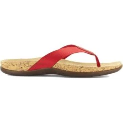 Strive Womens Milos Toe Post Sandals - Scarlet -Shoe Sales Shop Strive Milos Scarlet 3 5