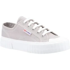 Superga Womens 2630 Stripe Trainers - Grey Colomba