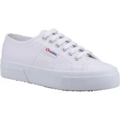 Superga Womens 2740 Platform Trainers - White