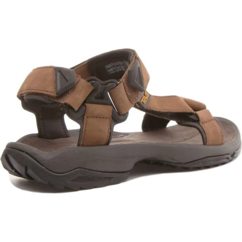 Teva Mens Terra FI Lite Leather Adjustable Sandal - Brown 7 Teva Mens Terra FI Lite Leather Adjustable Sandal - Brown - Image 5