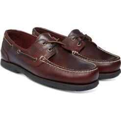 Timberland Mens Classic Boat Shoes - Medium Brown 25045 -Shoe Sales Shop Timberland 25045 Brown 4 12