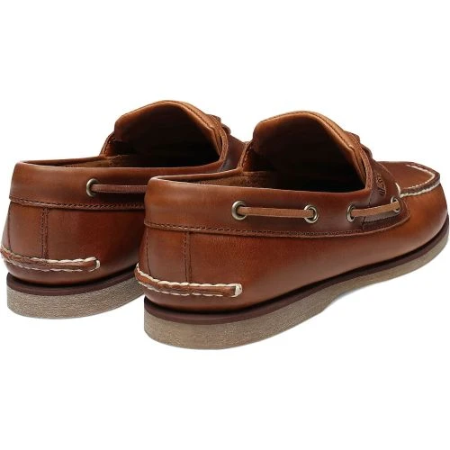 Timberland Mens Classic 2 Eye Boat Shoes - Brown - A232X 5 Timberland Mens Classic 2 Eye Boat Shoes - Brown - A232X - Image 3