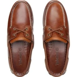 Timberland Mens Classic 2 Eye Boat Shoes - Brown - A232X 11 Timberland Mens Classic 2 Eye Boat Shoes - Brown - A232X -Shoe Sales Shop Timberland A232X Brown 4 7
