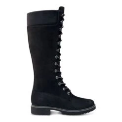 Timberland Womens Premium 14 Inch Tall Lace Up Waterproof Boots - Black - 8167R -Shoe Sales Shop Tims 8167R Black 1 11