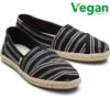 Toms Womens Classic Alpargata Rope Vegan Shoes - Black -Shoe Sales Shop Toms AlpargataRope Black 2 VEGAN