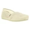 Toms Womens Classic Lace Slip On Espadrille Shoes - White Lace