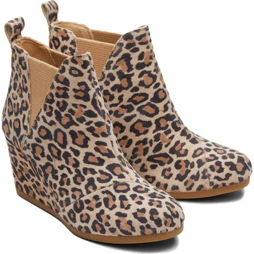 Toms Womens Kelsey Boots - Desert Tan Leopard 6 Toms Womens Kelsey Boots - Desert Tan Leopard - Image 4