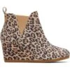 Toms Womens Kelsey Boots - Desert Tan Leopard 1 Toms Womens Kelsey Boots - Desert Tan Leopard -Shoe Sales Shop Toms KelseyBootie DesertTanLeo 4 9
