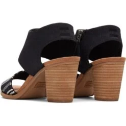 Toms Womens Majorca Sandals - Black -Shoe Sales Shop Toms Majorca Black 3 5