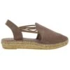 Toni Pons Womens Nuria Leather Slingback Espadrilles - Taupe