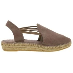 Toni Pons Womens Nuria Leather Slingback Espadrilles - Taupe