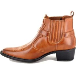 US Brass Mens Eastwood Western Cowboy Boots - Tan -Shoe Sales Shop UKD EastwoodM183BT Tan 5 10