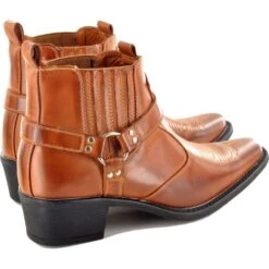 US Brass Mens Eastwood Western Cowboy Boots - Tan -Shoe Sales Shop UKD EastwoodM183BT Tan 6 10