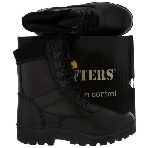 Grafters Mens Top Gun Military Combat Boots - Black 3 Grafters Mens Top Gun Military Combat Boots - Black - Image 2