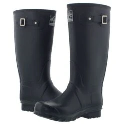 Woodland Mens Womens Wellies Wide Fit Wellington Boots - Navy -Shoe Sales Shop UKD W206C Navy PAIR Extra 10