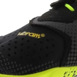 Vibram Five Fingers Mens V-Run Vegan Barefoot Shoes - Black Yellow -Shoe Sales Shop V Run BlkYell DETAIL Extra657766 7