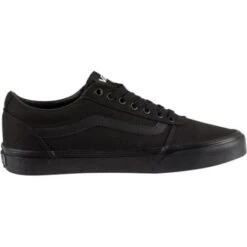 Vans Womens Ward Trainers - Black Black -Shoe Sales Shop Vans WardCanvas BkBlack 3 9