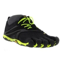 Vibram Five Fingers Mens V-Run Vegan Barefoot Shoes - Black Yellow -Shoe Sales Shop Vibram V Run BlkYell MAIN Extra 22