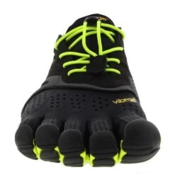 Vibram Five Fingers Mens V-Run Vegan Barefoot Shoes - Black Yellow -Shoe Sales Shop Vibram V Run BlkYell jpg02 22