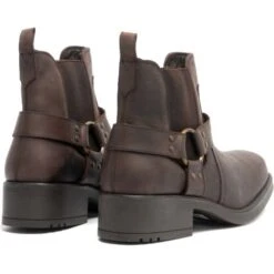 Gringos Mens Harley Low Harness Chelsea Biker Ankle Boots - Brown -Shoe Sales Shop Woodland HarleyRT Brown 2 6