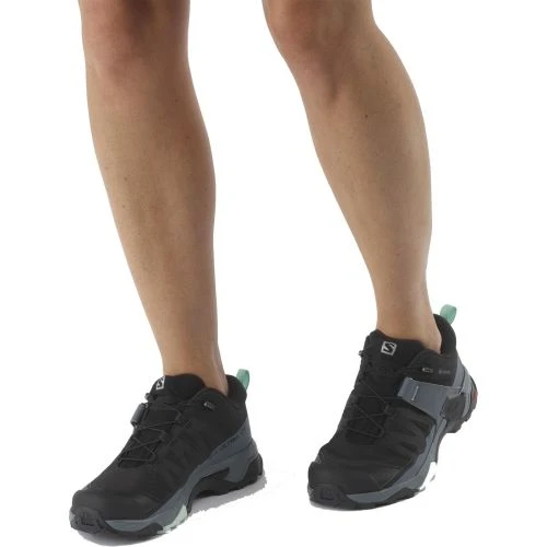 Salomon Womens X Ultra 4 GTX Waterproof Shoes - Black Stormy Weather 9 Salomon Womens X Ultra 4 GTX Waterproof Shoes - Black Stormy Weather - Image 7