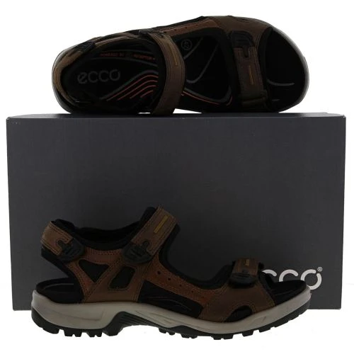 Ecco Shoes Mens Offroad Leather Walking Sandals - Espresso Cocoa Brown Black 8 Ecco Shoes Mens Offroad Leather Walking Sandals - Espresso Cocoa Brown Black - Image 6