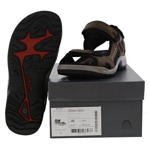 Ecco Shoes Mens Offroad Leather Walking Sandals - Espresso Cocoa Brown Black 9 Ecco Shoes Mens Offroad Leather Walking Sandals - Espresso Cocoa Brown Black - Image 7