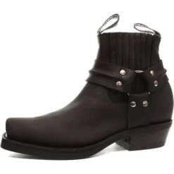 Grinders Mens Renegade Lo Harness Cowboy Biker Boots - Brown -Shoe Sales Shop adeLow CrazyHorseBrownRT 1723096 11