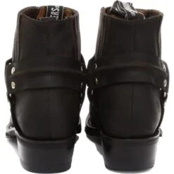 Grinders Mens Renegade Lo Harness Cowboy Biker Boots - Brown -Shoe Sales Shop adeLow CrazyHorseBrownRT 5723100 11