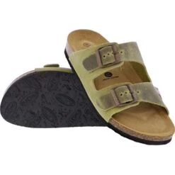 Plakton Womens Malaga Adjustable Slide Sandals - Pistaccio -Shoe Sales Shop aga 180010 PISTACHO716X A855267