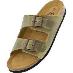 Plakton Womens Malaga Adjustable Slide Sandals - Pistaccio -Shoe Sales Shop aga 180010 PISTACHO716X C855269