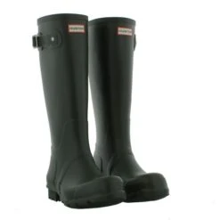Hunter Mens New Original Tall Wellies Rain Boots - Dark Olive -Shoe Sales Shop allMono DkOlive PAIR EXTRA553598