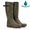 Aigle Parcours 2 Vario Adjustable Mens Womens Wellies Rain Boots - Khaki -Shoe Sales Shop arcours2VarioX Kaki 2 MAIN815544 10