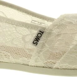 Toms Womens Classic Lace Slip On Espadrille Shoes - White Lace 14 Toms Womens Classic Lace Slip On Espadrille Shoes - White Lace -Shoe Sales Shop assic WhiteLace XTRA Extra656059