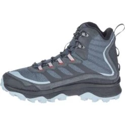 Merrell Mens Moab Speed Thermo Mid Waterproof Walking Boots - Rock -Shoe Sales Shop bSpeedThermoMidWtpf Rock 3755161