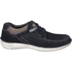 Josef Seibel Mens Anvers 91 Wide Fit Shoes - Indigo Kombi -Shoe Sales Shop bel Anvers91 IndigoKombi 2837275