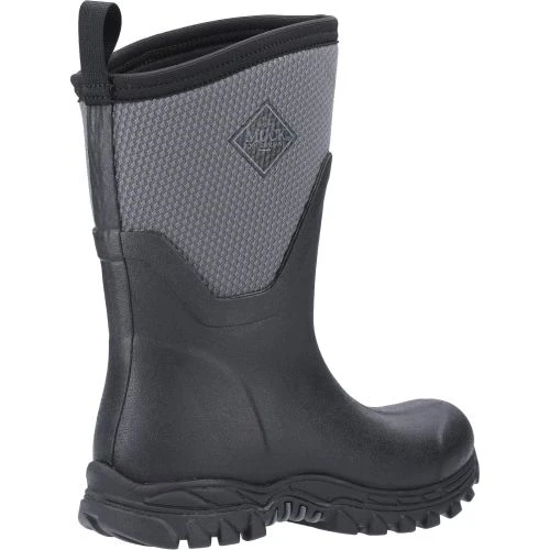 Muck Boots Womens Arctic Sport II Mid Neoprene Wellies - Black Grey 4 Muck Boots Womens Arctic Sport II Mid Neoprene Wellies - Black Grey - Image 2