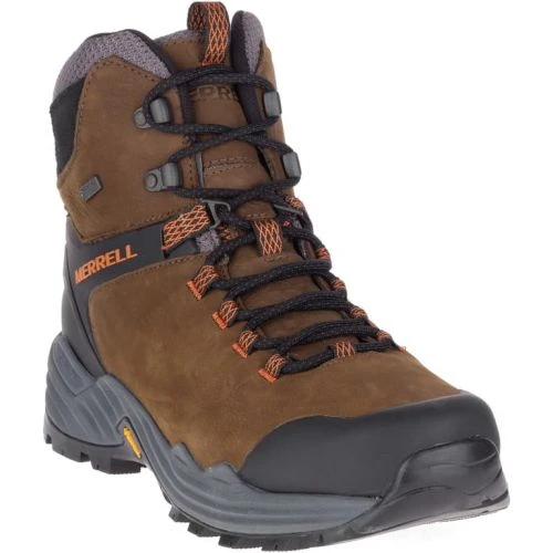 Merrell Mens Phaserbound 2 Tall Waterproof Walking Boot - Dark Earth 11 Merrell Mens Phaserbound 2 Tall Waterproof Walking Boot - Dark Earth - Image 9